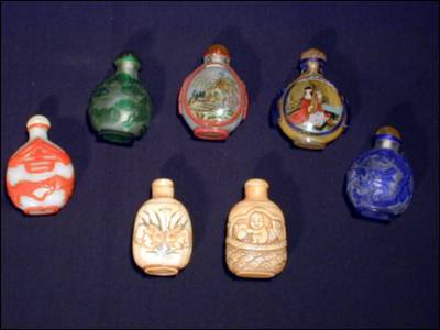 Variety of Scent or Snuff Bottles