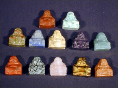 Small Gemstone Buddha Carvings