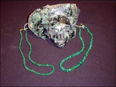 Emeralds in Stone Matrix