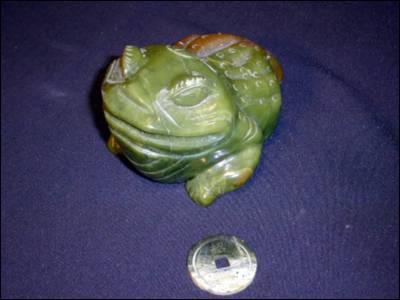 Nephrite Jade 3 Leg Money Frog